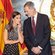 Los Reyes Felipe y Letizia hablando en la Ceremonia de Bienvenida a los Reyes por su Visita de Estado a Angola