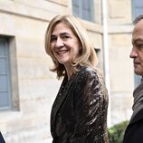 La Infanta Cristina llegando al Instituto Francés en París