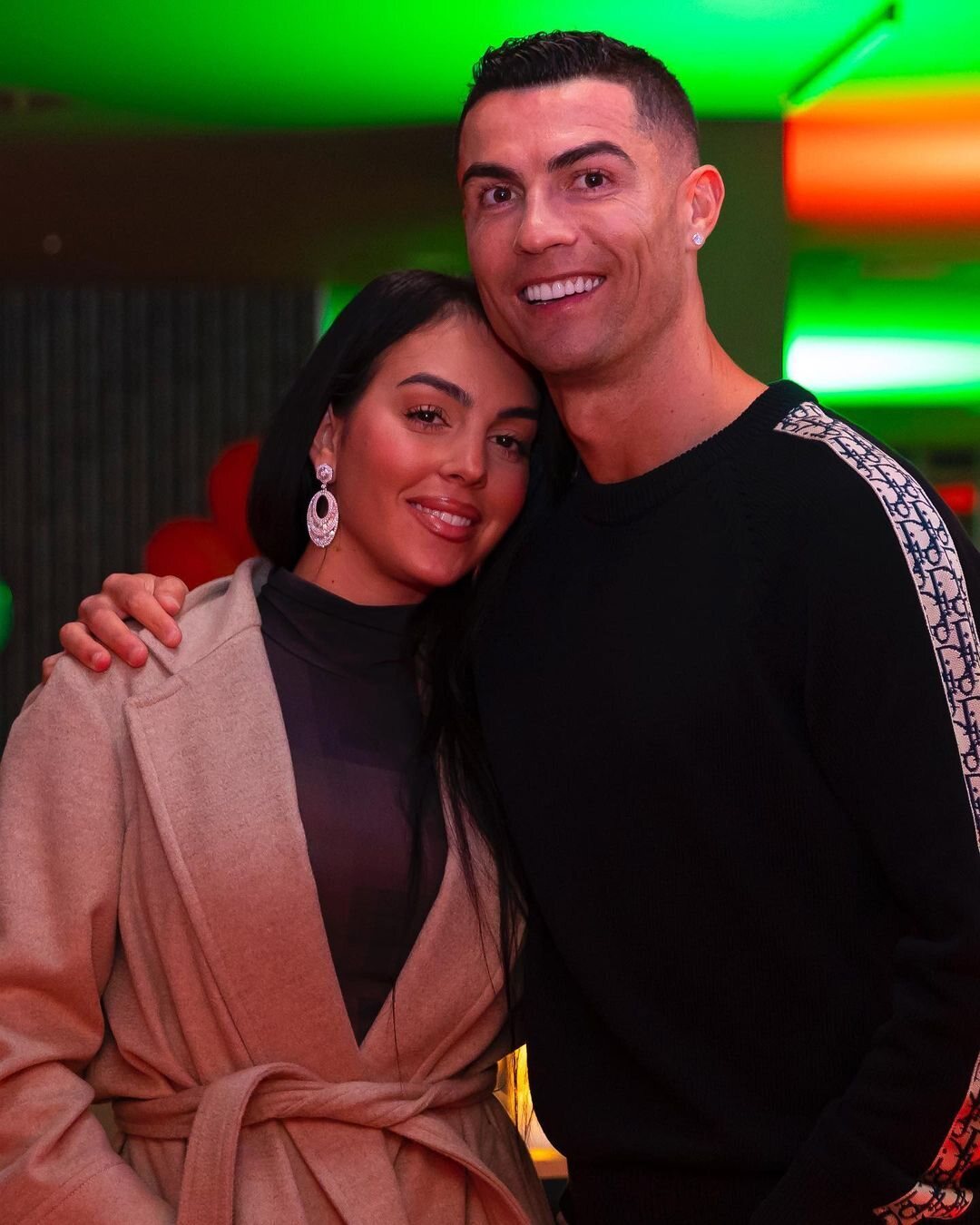 Georgina Rodríguez y Cristiano Ronaldo celebrando San Valentín 2023