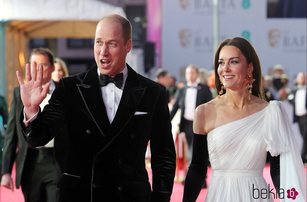 El Príncipe Guillermo y Kate Middleton en los premios BAFTA 2023