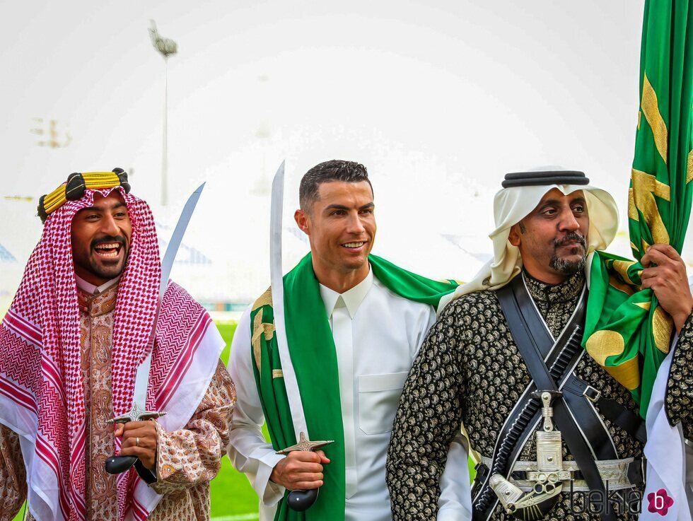 Cristiano Ronaldo, volcado en la celebración del Día de la Fundación de Arabia Saudí