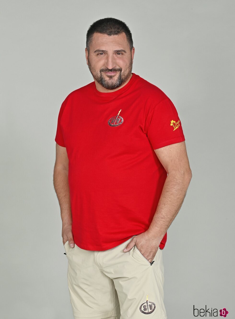 Sergio Garrido en el posado oficial como concursante de 'Supervivientes 2023'