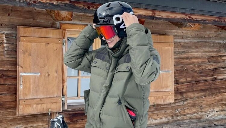 Nikolai de Dinamarca, preparado para esquiar en sus vacaciones de invierno