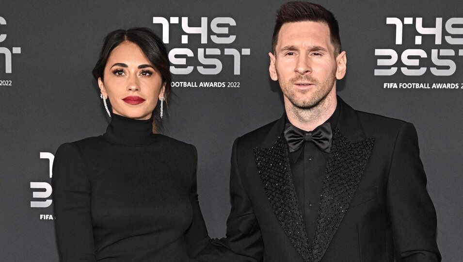 Antonella Roccuzzo y Leo Messi en los Premios The Best FIFA 2022