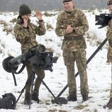 Kate Middleton en una demostración del Batallón de la Guardia Galesa