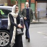 El Príncipe Guillermo y Kate Middleton a su llegada al Centro Musulmán Hayes de Londres