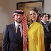 Hussein de Jordania y Rajwa Al Saif en la boda de Iman de Jordania y Jameel Alexander Thermiotis