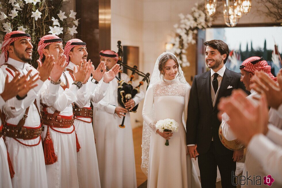 Iman de Jordania y Jameel Alexander Thermiotis tras casarse
