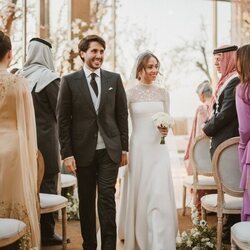 Iman de Jordania y Jameel Alexander Thermiotis, muy sonrientes en su boda