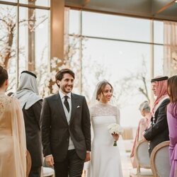 Iman de Jordania y Jameel Alexander Thermiotis, muy sonrientes en su boda