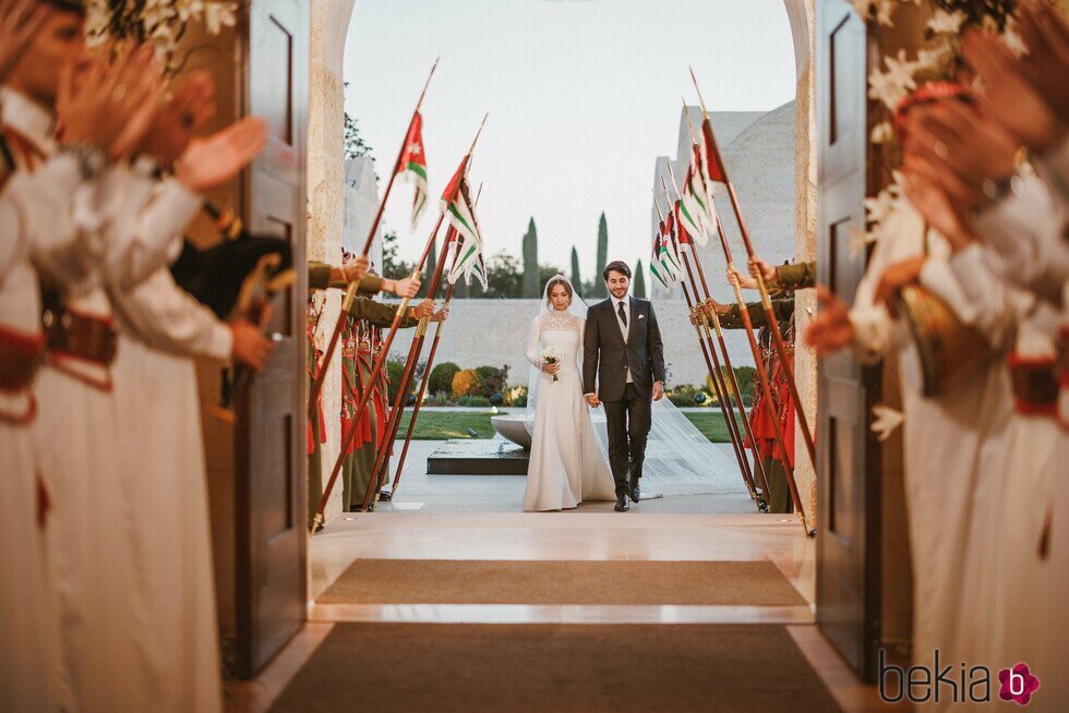 Iman de Jordania y Jameel Alexander Thermiotis en la celebración de su boda