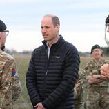 El Príncipe Guillermo en su visita a las tropas británicas en la frontera entre Polonia y Ucrania