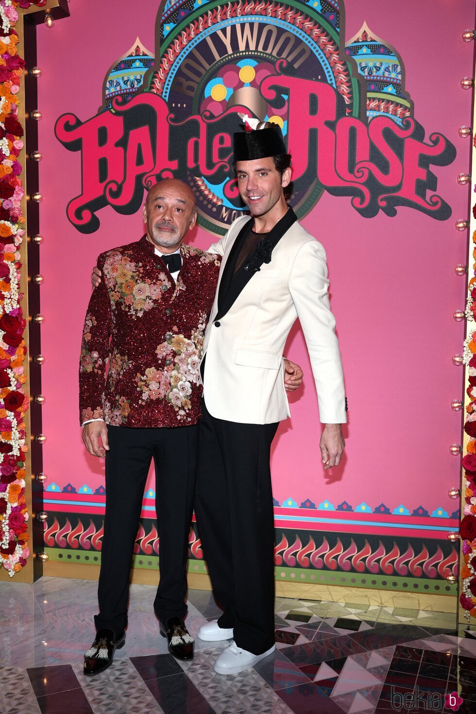 Christian Louboutin y Mika en el Baile de la Rosa 2023