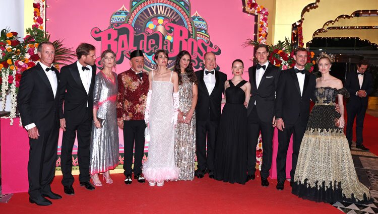 Christian Louboutin y la Familia Real de Mónaco en el Baile de la Rosa 2023