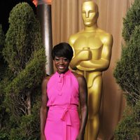Viola Davis en la comida de los nominados a los Oscar 2012