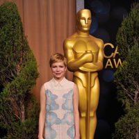 Michelle Williams en la comida de los nominados a los Oscar 2012