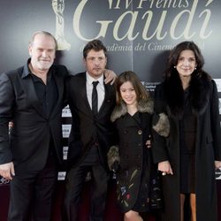 Lluís Homar, Kike Maíllo y Claudia Vega en los Premios Gaudí 2012