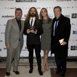 Miguel Ángel Oliver, Mario Moros, Marta Reyero e Iñaki Gabilondo en los Premios Talento 2012