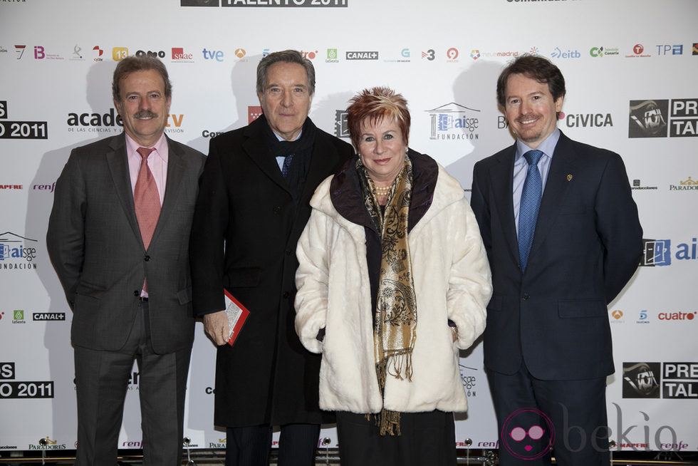 Manuel Campo Vidal, Iñaki Gabilondo, Ana Pilar Ruiz y Jorge Álvarez en los Premios Talento 2012