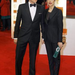 Colin Firth y su mujer Livia Giuggioli en los Bafta 2012