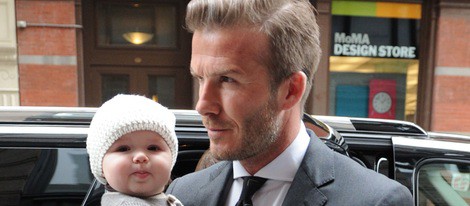 David Beckham y Harper Seven