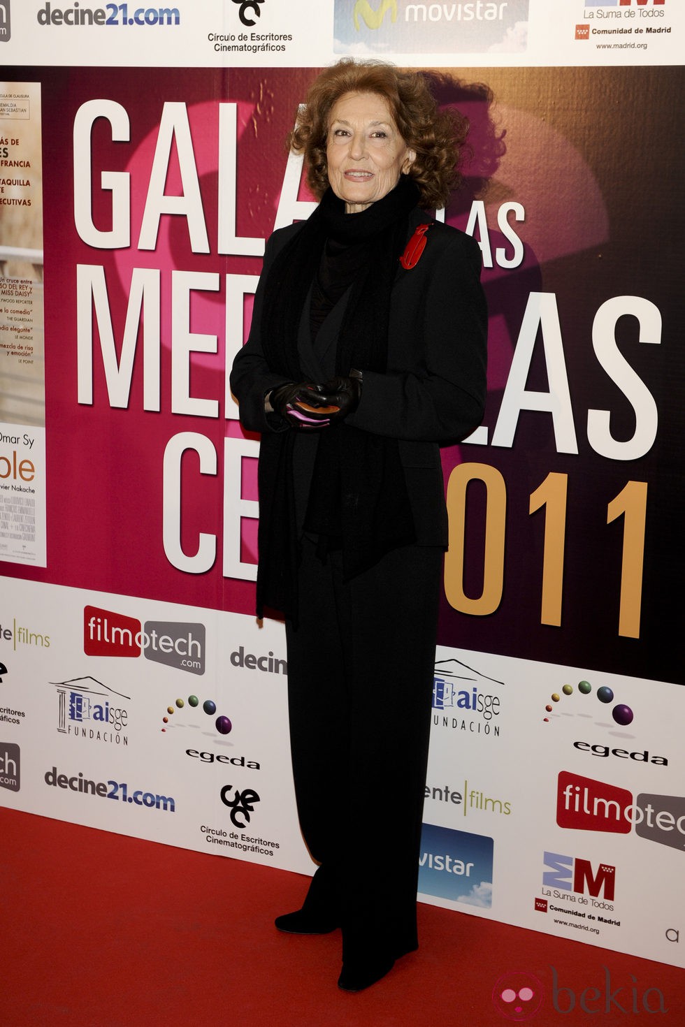 Julia Gutiérrez Caba en la entrega de Medallas del CEC 2012