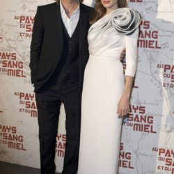 Angelina Jolie y Brad Pitt en París