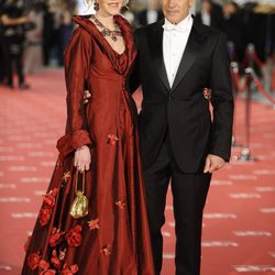 Antonio Banderas y Melanie Griffith en la alfombra roja de los Goya 2012