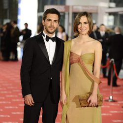 Marc Clotet y Aina Clotet en la alfombra roja de los Goya 2012