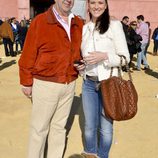 María Jesús Ruiz con su novio en una corrida de toros celebrada en Utrera