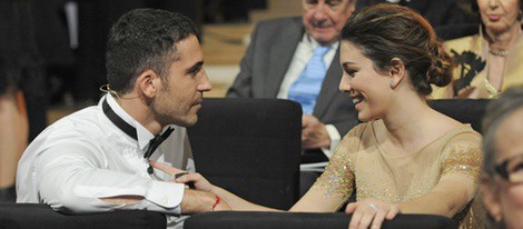 Blanca Suárez y Miguel Ángel Silvestre en la gala de los Goya 2012