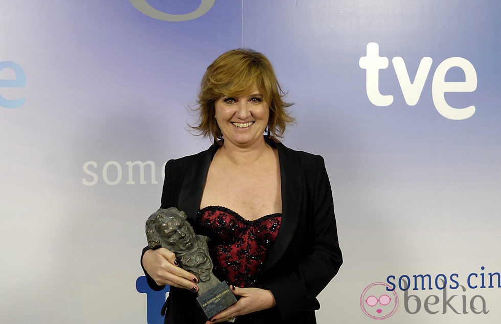 Ana Wagener posa con su Premio Goya 2012