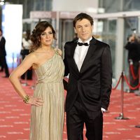 Lucía Jiménez y Benito Sagredo en la alfombra roja de los Goya 2012