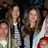 La Princesa Leonor y la Infanta Sofía en la Semana Santa de Chinchón
