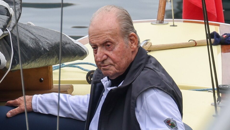 El Rey Juan Carlos a bordo del Bribón en la primera jornada de la Copa de Vela