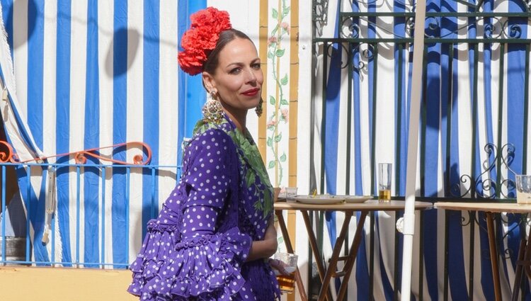 Eva González en la Feria de Abril de Mairena de Alcor 2023