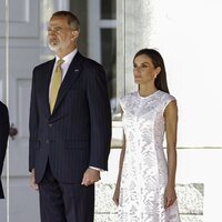 Los Reyes Felipe y Letizia en el recibimiento a Gustavo Petro por su Visita de Estado a España