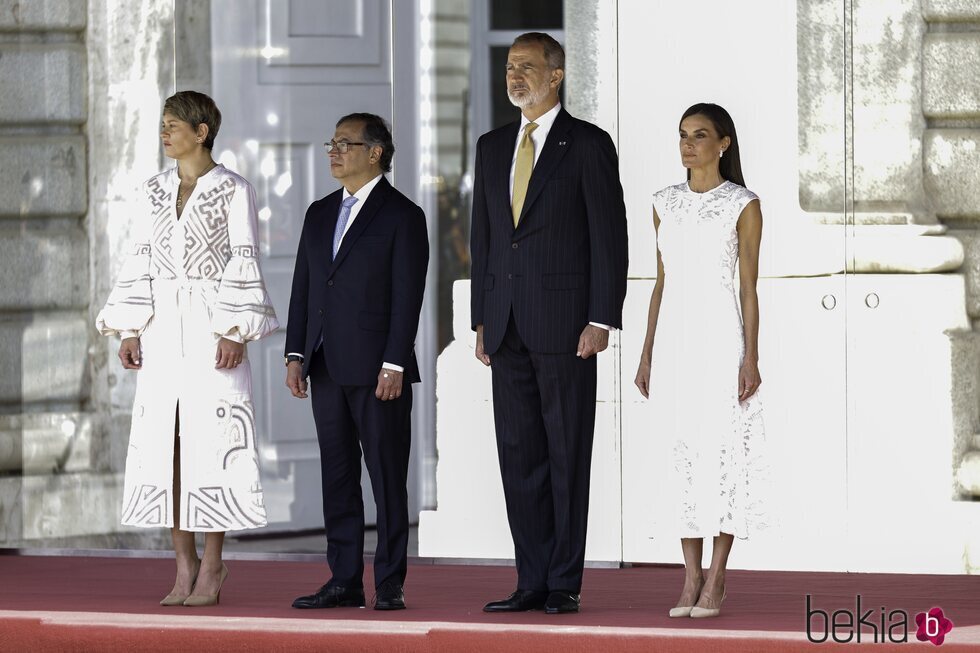 Los Reyes Felipe y Letizia con el Presidente de Colombia y su esposa por su Visita de Estado a España