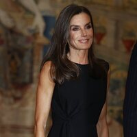 La Reina Letizia en la recepción del Presidente de Colombia a los Reyes de España