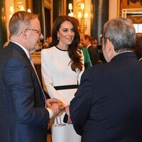 Kate Middleton en el almuerzo previo a la coronación en Buckingham Palace