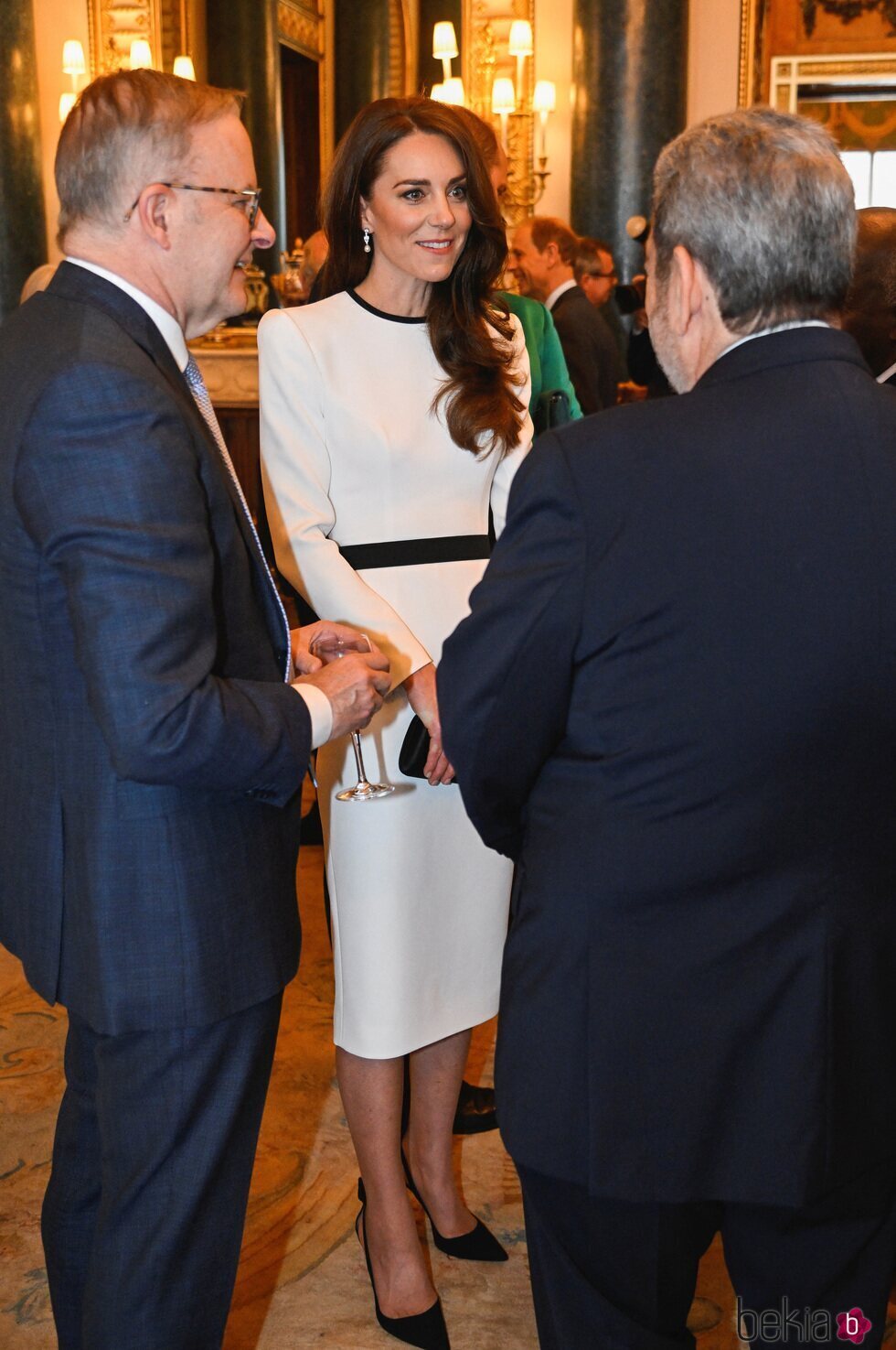 Kate Middleton en el almuerzo previo a la coronación en Buckingham Palace