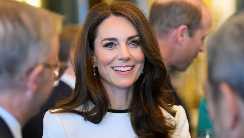 Kate Middleton en el almuerzo a los Gobernadores y Primeros Ministros de los Reinos antes de la coronación