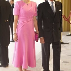 Carlos Gustavo de Suecia y Victoria de Suecia en la recepción previa a la coronación de Carlos III