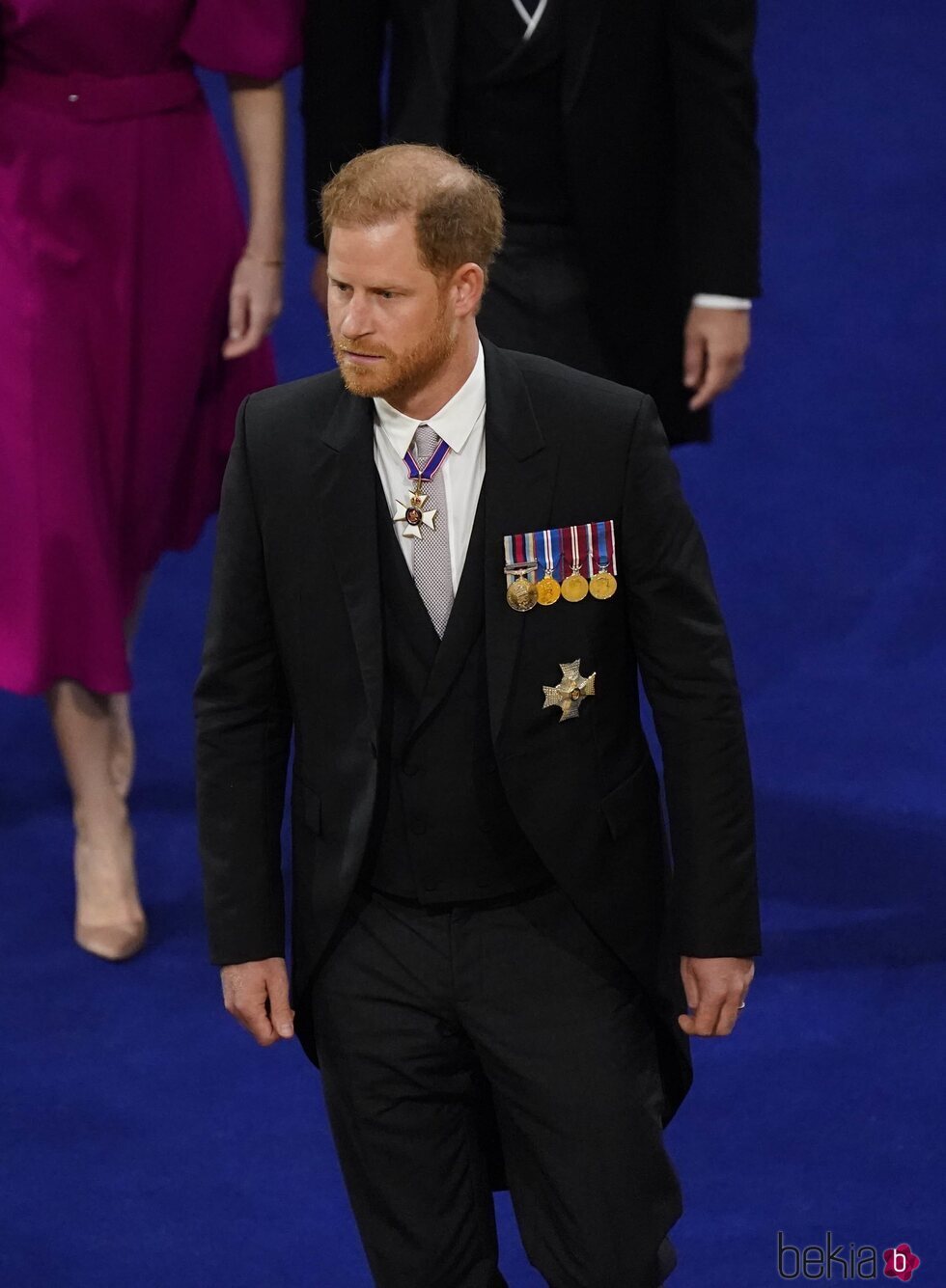 El Príncipe Harry en la Coronación de Carlos III