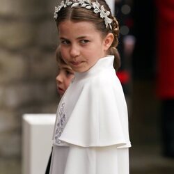 La Princesa Charlotte entrando a la Coronación de Carlos III