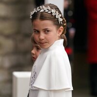 La Princesa Charlotte entrando a la Coronación de Carlos III