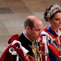 El Príncipe Guillermo y Kate Middleton en la Coronación de Carlos III