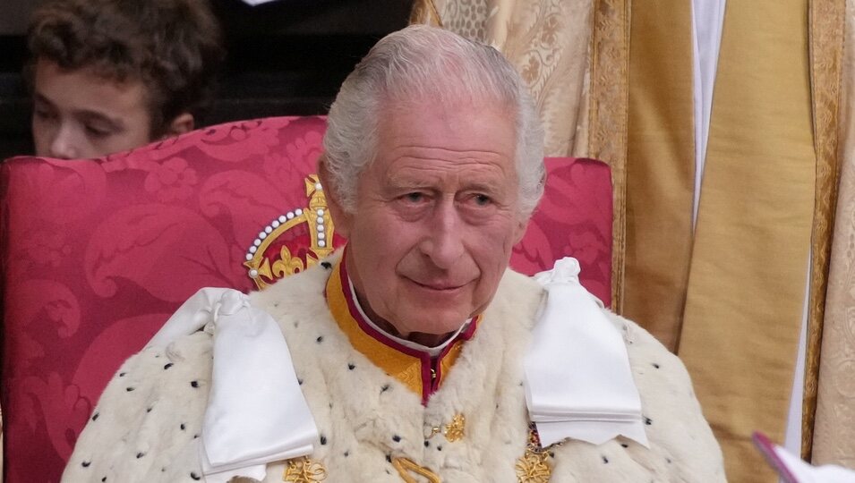 El Rey Carlos III durante la Coronación