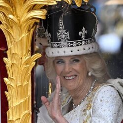 La Reina Camilla tras ser coronada como Reina consorte de Inglaterra