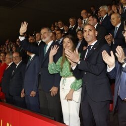 El Rey Felipe VI y la Infanta Sofía en la final de la Copa del Rey 2023